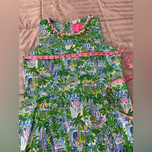 Lilly Pulitzer Mila Shift Dress in Sprout Green Lilly on Holiday Size 12 EUC - Picture 14 of 15